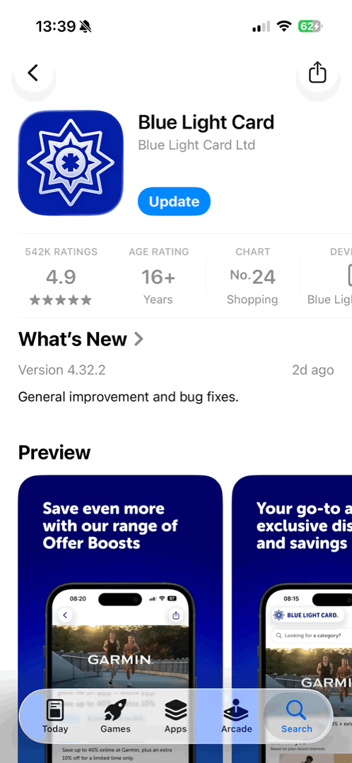 Update app